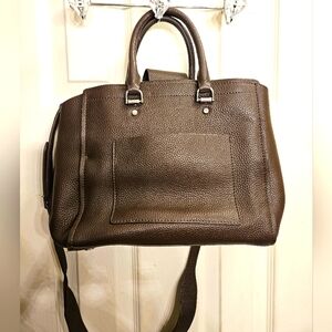 Valentina brown leather crossbody purse handbag